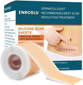Silicone Scar Sheets (1.6" X 120"- 3 Meter), Medical Grade Silicone Scar Tape, Scar Removal Strips For Acne, Burn Scars C-Section & Keloid Surgery Scars Sheets Treatment Sheets
