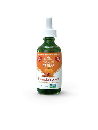Sweetleaf Sweet Drops - Flavored Stevia Liquid Sweetener Organic Stevia Extract Zero Calories Gluten Keto Friendly Non GMO Natural Flavor - Pumpkin Spice 2 Fl Oz (Pack of 1)