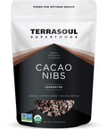 Terrasoul Superfoods Raw Organic Cacao Nibs 16 Oz Superfood Crunch for Smoothie Bowls Nut Butter Spreads Oatmeal and DIY Chocolate Creations