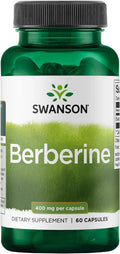 Swanson Berberine Supplement - 400 mg Each 60 Capsules - Berberine HCl with Overall Wellness Support