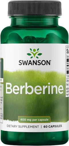 Swanson Berberine Supplement - 400 mg Each 60 Capsules - Berberine HCl with Overall Wellness Support