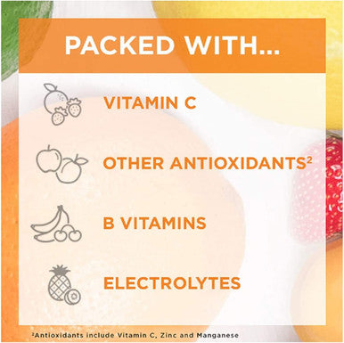 Emergen-C Immune+ 1mg Vitamin C Powder, with Vitamin D, Zinc, Antioxidants and Electrolytes for Immunity, Immune Support Dietary Supplement, Super Orange Flavor - 1 Count
