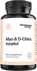 MyoInositol DChiro Inositol Blend 30Day Supply Most Beneficial 401 Ratio Hormonal Balance Healthy Ovarian Function Support for Women Vitamin B8 120 Capsules