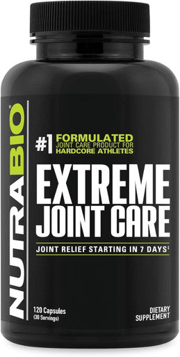 Nutrabio Extreme Joint Care - Supports Healthy Joints Mobility and Cartilage - No Fillers Excipients or Proprietary Blends - Full Joint and Musculoskeletal Support Matrix - 120 Capsules