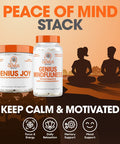 Genius Joy Nootropic Supplement w/Same Panax Ginseng LTheanine 100 Veggie Pills