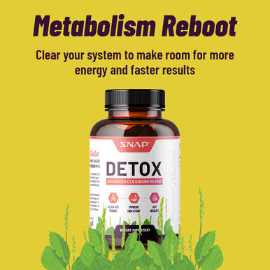 Snap Supplements Detox Cleanse Capsules - Advanced Blend for Full Body Detox & Cleanse, Flush Out Toxins, Improve Digestion & Gut Health, Cleanse and Detox, Licorice & Ginger Root (60 Capsules)
