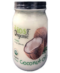 IOS love Organic Virgin Coconut Oil, Cold-Pressed - Natural Hair Oil, Skin Oil and Cooking Oil with Fresh Flavor, Non-GMO (Unrefined, 14 Fl. Oz)