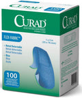 Curad Woven Blue Detectable Bandage 100-Count (Pack of 6)