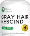 DR VITAMIN SOLUTIONS Gray Hair Rescind With Catalase Antiaging Hair Skin And Nails Vitamins Pantothenic Acid Folic Acid 400Mcg Biotin 300Mcg Saw Palmetto For Men And Women 60 Capsules