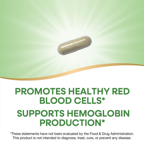Nature'S Way Iron Promotes Healthy Red Blood Cells 18 Mg From Iron Gluconate Per Serving Gluten Free 100 Capsules (Packaging May Vary)