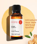 Hana Ginger Essential Oil - Relieves Muscle Aches and Renew Lymphatic Flow - For Therapeutic Massages - 100 Pure Therapeutic Grade For Aromatherapy and Topical Use - 30ml