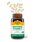 Country Life Vitamin C Buffered With Bioflavonoids 500Mg 100 Tablets Certified Gluten Free Certified Vegan