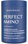 Bodyhealth Perfectamino (150 Ct) Easy To Swallow Tablets, Essential Amino Acids Supplement With Bcaas, Vegan Protein For Pre/Post Workout & Muscle Recovery With Lysine, Tryptophan, Leucine, Methionine