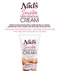 Nad's Hair Removal Cream - Gentle & Soothing Hair Removal For Women - Sensitive Depilatory Cream For Body & Legs, 5.1 Oz