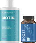 Biotin Conditioner And Hair Vitamin Set - Sulfate Volumizing Conditioner For Thinning Hair Plus 10000 Mcg Biotin Vitamins For Hair Growth - Biotin Pills For Hair Loss Plus Hair Conditioner