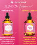 Leven Rose Vitamin E Oil Serum 100 Pure Organic All Natural Face Dry Skin Body Moisturizer Treatment Hair Nail Growth Oil Pure Makeup Remover Acne Cleansing Oil Large 4 oz
