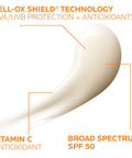 La Roche Posay Anthelios Aox Daily Antioxidant Serum With Spf Face Moisturizer With Sunscreen And Vitamin C & E Oil Free Face Sunscreen For Sensitive Skin Moisturizing Sun Protection