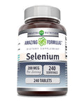 Amazing Formulas Selenium 200 Mcg 240 Tablets Supplement