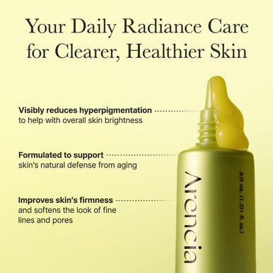 Arencia Vitamin C Booster Shot Serum with Glutathione Niacinamide and Vitamin E for Dark Spot Care Fine Lines & Wrinkles Glass Skin Korean Skincare 30ml/1.01 fl.oz