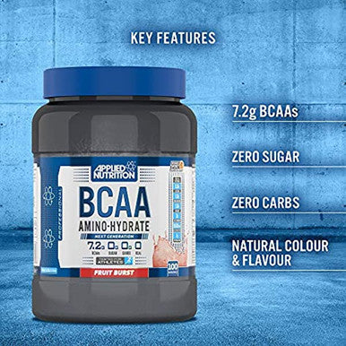 Applied Nutrition BCAA Powder Branched Chain Amino Acids Supplement with Vitamin B6 Replenish Electrolytes Amino Hydrate Intra Workout and Recovery Powdered Energy Drink 450g (Lemon & Lime)