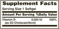 Nature's Bounty D 2000 Iu Softgels 150 Count