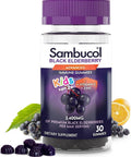 Sambucol Black Elderberry Gummies For Kids - Elderberry Gummies With Zinc And Vitamin C Chewable Supplement For Kids Low Sugar Berry Flavor 30 Count