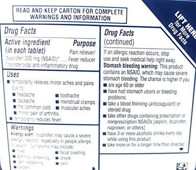 Advil 200 mg Pain Reliever/Fever Reducer (NSAID) 6 Coated Tablets