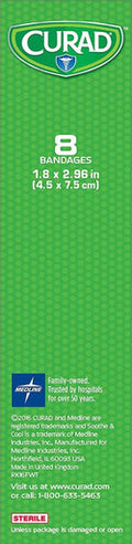 Curad Soothe and Cool Clear Gel Bandages 8 Count (Pack of 3)