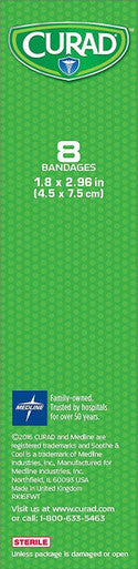 Curad Soothe and Cool Clear Gel Bandages 8 Count (Pack of 3)