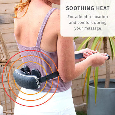 Homedics Gentle Touch Gel Cordless Neck & Body Massager With Heat, All-Over Body Use, Gel Nodes, Compact Design, Post-Workout Recovery, 50-Min Runtime, Inward And Outward Kneading, Removable Straps