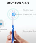 Avistar 120 Pack Bulk Toothbrushes W/Cover Caps Individually Wrapped Disposable Travel Toothbrush Value Size Long Lasting 3 Months Med-Soft Manual Teeth Brush Bristles 4 Colors (Red Green Blue Pink)