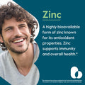 BESTVITE Zinc Chelate 50mg (480 Vegetarian Capsules) (240 x 2) - No Stearates - Vegan - Non GMO - Gluten Free