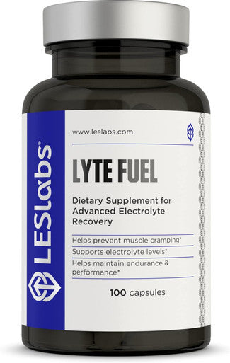 Les Labs Lyte Fuel - Electrolyte Replacement Endurance Performance Muscle Cramping & Keto Support - Magnesium Zinc Potassium & Chromium - Non-GMO Supplement - 100 Capsules