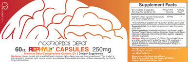 Nootropics Depot Rephyll Capsules 250mg 60 Count