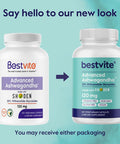 Bestvite Advanced Ashwagandha 120mg w/Shoden (120 Vegetarian Capsules) - Clinically Studied Containing Industry Leading 35% Withanolide Glycosides - No Stearates - Vegan - Non GMO - Gluten
