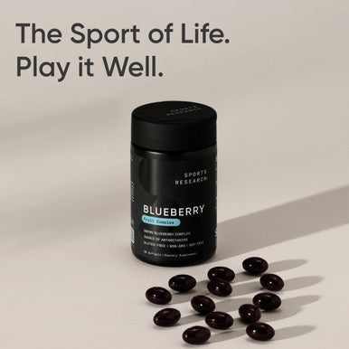 Sports Research Whole Fruit Blueberry Concentrate Made From Organic Blueberries - Non-Gmo & Gluten (60 Liquid Softgels)