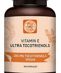 Ultra Tocotrienol 200mg Vitamin E Vegan All 4 tocotrienols Alpha Tocotrienol + Beta Tocotrienol + Gamma Tocotrienol + Delta Tocotrienol No Tocopherols (180)