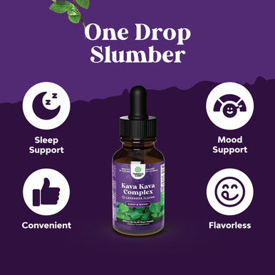 Natures Craft Potent Liquid Kava Kava Drops - Calming High Concentration Kava Extract with Chamomile and Lavender - Tasty Adaptogen Drops Mood Support Supplement with Kava Root - Vegan Non GMO and Alcohol