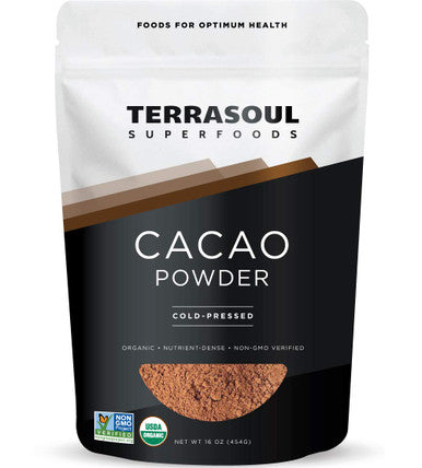 Terrasoul Superfoods Raw Organic Cacao Powder 2 Lbs (2 Pack) - Raw | Keto | Vegan