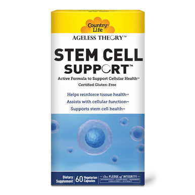 Country Life Ageless Theory Stem Cell Support - Certified Gluten Free - Certified Vegetarian By Ava Certified Igen Kosher Parve