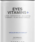 Codeage Eyes Vitamins - AREDS 2 Based Formula Supplement - 2-Month Supply - Vitamins A C E Zinc Lutein Astaxanthin Zeaxanthin Eyebright Marigold Bilberry Saffron Omega-3-120 Capsules