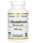 California Gold Nutrition L-Glutathione (Reduced), 500 Mg, 120 Veggie Capsules