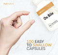 Nui Nutra Ox Bile Supplement 500mg | 100 Capsules | Bile Salts & Digestive Enzymes | Fat Digestion & Liver Support | Promotes Good Metabolism | Supports Gallbladder & Bile Flow