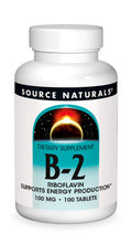 Source s Vitamin B-2 Riboflavin 100 mg Supports Energy Production - 100 Tablets