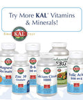 Kal 1000 Iu D-3 & K2 Tablets, Raspberry, 60 Count (Pack of 1)
