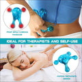 Palm Massage Tool - Easier Grip Handheld Massage Tool, Four Point Massage Tool, For Deep Tissue Pain Relief (Blue)
