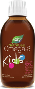 Nature's Way NutraSea Kids Omega-3 and Vitamin D Supplement ÃƒÂ¢Ã¢â€šÂ¬Ã¢â‚¬Å“ Bubblegum Flavour Fish Oil with EPA, DHA and GLA ÃƒÂ¢Ã¢â€šÂ¬Ã¢â‚¬Å“ Support Brain & Eyes Development and Help Build Strong Bones and Teeth - 200 ml Liquid