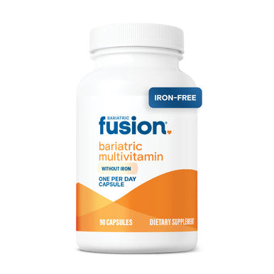 Bariatric Fusion Bariatric Multivitamin Without Iron 1 Per Day Post Surgery Patients Iron Free Vitamin for Gastric Bypass and Sleeve Gastrectomy Easy to Swallow 90 Capsules Three Month Supply