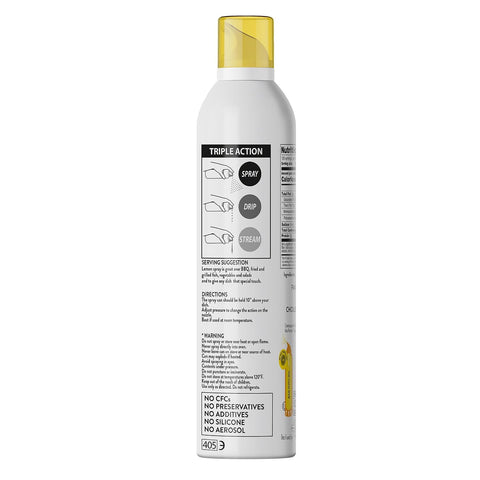Mantova Spray 100% Extra Virgin Olive Oil Lemon 8 Ounce