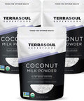 Terrasoul Superfoods Organic Coconut Milk Powder 3 Lbs (3 Pack) - Plant-Based Creamer | Keto Friendly
